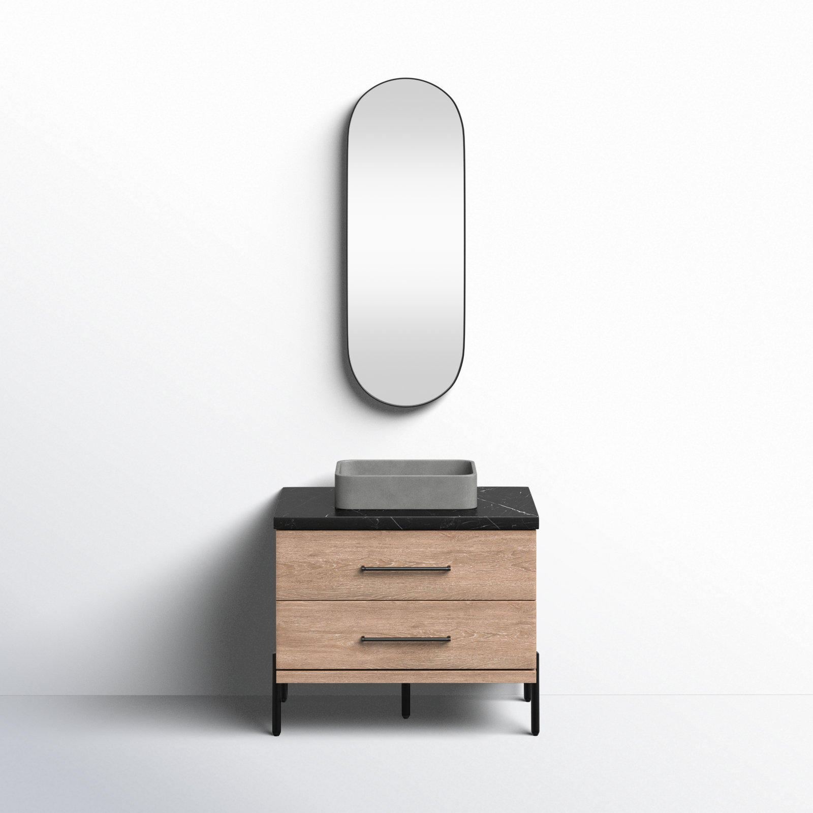 AllModern Dasher 36" Single Bathroom Vanity with Mirror | AllModern